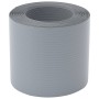 Pantallas privacidad jardín 10 uds PVC gris 252,5x19 cm