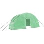 Invernadero con estructura de acero verde 12 m² 6x2x2,85 m