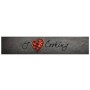 Alfombra de cocina lavable terciopelo texto Cooking 60x300 cm