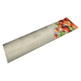 Alfombra de cocina lavable terciopelo tomates 60x300 cm