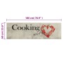 Alfombra de cocina lavable terciopelo Peper Cooking 60x180 cm