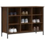 Engineered wood shoe rack, brown oak, 100x35x70 cm by vidaXL, Shoe racks and shoe organizers - Ref: Foro24-831847, Price: 65,...