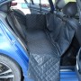 Funda para asiento de coche para perros negro 137x46x50 cm