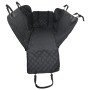Funda para asiento de coche para perros negro 137x46x50 cm