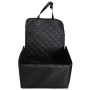 Silla de coche para perros negro 45x45x25/55 cm