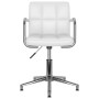 Silla de oficina giratoria de cuero sintético blanco by vidaXL, Office chairs - Ref: Foro24-334749, Price: 100,13 €, Discount: %