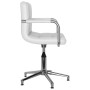 Silla de oficina giratoria de cuero sintético blanco by vidaXL, Office chairs - Ref: Foro24-334749, Price: 100,13 €, Discount: %