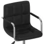 Drehbarer Bürostuhl aus schwarzem Kunstleder von vidaXL, Bürostühle - Ref: Foro24-334750, Preis: 99,49 €, Rabatt: %