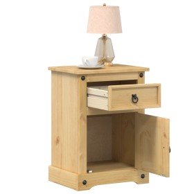 Mesita de noche Corona madera maciza de pino 45x35x64 cm Mesita de noche Corona madera maciza de pino 45x35x64 cm