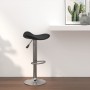 Küchenhocker aus verchromtem Stahl und schwarzem Kunstleder von vidaXL, Küchenhocker - Ref: Foro24-335080, Preis: 67,64 €, Ra...