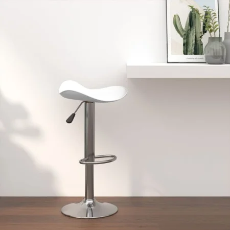 Küchenhocker aus Chromstahl und weißem Kunstleder von vidaXL, Küchenhocker - Ref: Foro24-335079, Preis: 68,07 €, Rabatt: %