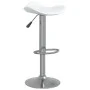 Küchenhocker aus Chromstahl und weißem Kunstleder von vidaXL, Küchenhocker - Ref: Foro24-335079, Preis: 68,07 €, Rabatt: %