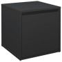 Engineered wood black stool box 40.5x40x40 cm by vidaXL, Storage baskets - Ref: Foro24-808775, Price: 46,91 €, Discount: %