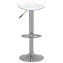 Küchenhocker aus Chromstahl und weißem Kunstleder von vidaXL, Küchenhocker - Ref: Foro24-335079, Preis: 68,07 €, Rabatt: %