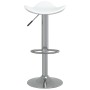 Küchenhocker aus Chromstahl und weißem Kunstleder von vidaXL, Küchenhocker - Ref: Foro24-335079, Preis: 67,92 €, Rabatt: %