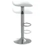 Kitchen stool made of chrome-plated steel and white faux leather by vidaXL, Kitchen stools - Ref: Foro24-335079, Price: 68,07...