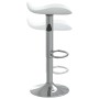Küchenhocker aus Chromstahl und weißem Kunstleder von vidaXL, Küchenhocker - Ref: Foro24-335079, Preis: 67,92 €, Rabatt: %