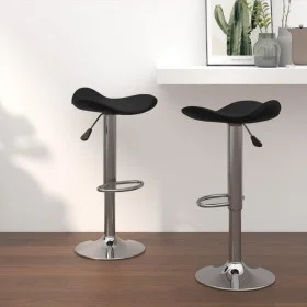 Küchenhocker 2 Stk. Chromstahl, schwarzes Kunstleder von vidaXL, Küchenhocker - Ref: Foro24-335090, Preis: 96,93 €, Rabatt: %