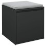 Engineered wood black stool box 40.5x40x40 cm by vidaXL, Storage baskets - Ref: Foro24-808775, Price: 46,91 €, Discount: %