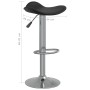 Küchenhocker 2 Stk. Chromstahl, schwarzes Kunstleder von vidaXL, Küchenhocker - Ref: Foro24-335090, Preis: 98,76 €, Rabatt: %