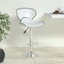 Weißer Küchenhocker aus Kunstleder von vidaXL, Küchenhocker - Ref: Foro24-335129, Preis: 85,50 €, Rabatt: %