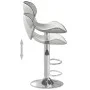 Taburete de cocina cuero sintético blanco de vidaXL, Taburetes de cocina - Ref: Foro24-335129, Precio: 84,01 €, Descuento: %