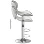 Weißer Küchenhocker aus Kunstleder von vidaXL, Küchenhocker - Ref: Foro24-335129, Preis: 85,50 €, Rabatt: %