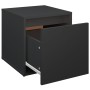 Engineered wood black stool box 40.5x40x40 cm by vidaXL, Storage baskets - Ref: Foro24-808775, Price: 46,91 €, Discount: %