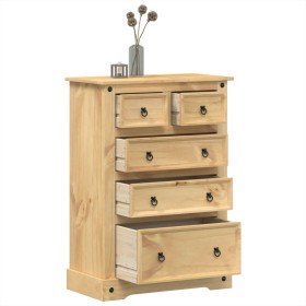 Cómoda cajonera Corona madera maciza de pino 80x43x114 cm Cómoda cajonera Corona madera maciza de pino 80x43x114 cm