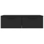 Schwarzer Wand-Schrank aus Ingenieurholz 68x30x20 cm von vidaXL, Regale und Regale - Ref: Foro24-811395, Preis: 69,39 €, Raba...