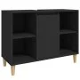 Black plywood sink cabinet 80x33x60 cm by vidaXL, bathroom vanities - Ref: Foro24-821285, Price: 55,72 €, Discount: %