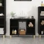 Black plywood sink cabinet 80x33x60 cm by vidaXL, bathroom vanities - Ref: Foro24-821285, Price: 55,72 €, Discount: %