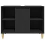 Black plywood sink cabinet 80x33x60 cm by vidaXL, bathroom vanities - Ref: Foro24-821285, Price: 55,72 €, Discount: %
