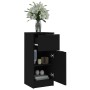Aparador de madera contrachapada negro 30x30x70 cm de vidaXL, Aparadores - Ref: Foro24-811118, Precio: 117,73 €, Descuento: %
