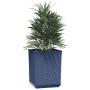 Jardineras 2 uds polipropileno azul gris 30x30x37 cm