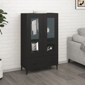 Black engineered wood sideboard 70x31x115 cm by vidaXL, Sideboards - Ref: Foro24-812556, Price: 87,30 €, Discount: %