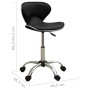 Silla de oficina de cuero sintético negra de vidaXL, Sillas de oficina - Ref: Foro24-3088626, Precio: 83,84 €