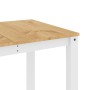 Mesa de comedor Panama madera maciza pino blanco 160x80x75 cm en Mesas de cocina y de comedor | Comprar online en Foro24