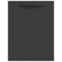 Armario de almacenaje exterior PP negro 65x37x85 cm