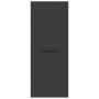 Armario de almacenaje exterior PP negro 65x37x165 cm