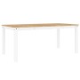Mesa de comedor Panama madera maciza pino blanco 180x90x75 cm en Mesas de cocina y de comedor | Comprar online en Foro24