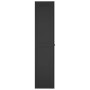Armario de almacenaje exterior PP negro 65x37x165 cm