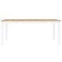 Mesa de comedor Panama madera maciza pino blanco 180x90x75 cm en Mesas de cocina y de comedor | Comprar online en Foro24