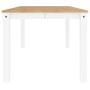 Mesa de comedor Panama madera maciza pino blanco 180x90x75 cm en Mesas de cocina y de comedor | Comprar online en Foro24