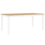 Mesa de comedor Panama madera maciza pino blanco 180x90x75 cm en Mesas de cocina y de comedor | Comprar online en Foro24