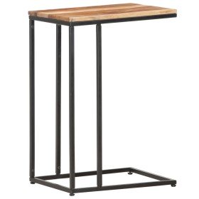 Mesa auxiliar de madera maciza 35x45x65 cm