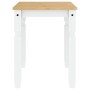 Mesa de comedor Corona madera maciza pino blanco 112x60x75 cm