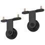 Kit de herrajes para puertas correderas SKIEN acero negro 183cm de vidaXL, Marcos de puertas - Ref: Foro24-145262, Precio: 47...