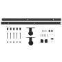 Kit de herrajes para puertas correderas SKIEN acero negro 183cm