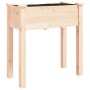 Jardinera con forro interior madera maciza de abeto 71x37x76 cm